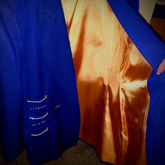 Royal Blue Jacket Embellished - Picture 9 of 12